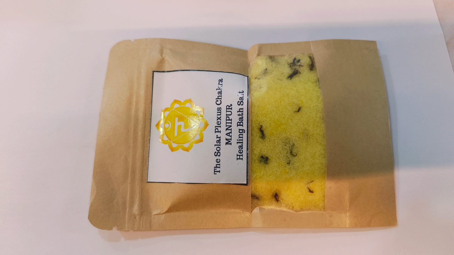 Solar plexus healing bath salts