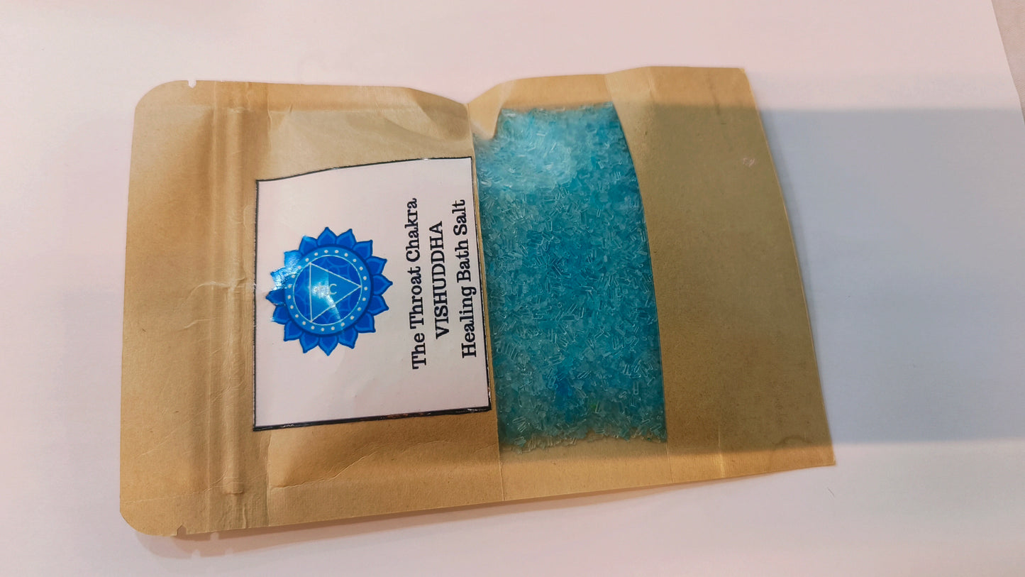 Throat chakra healing bath salts