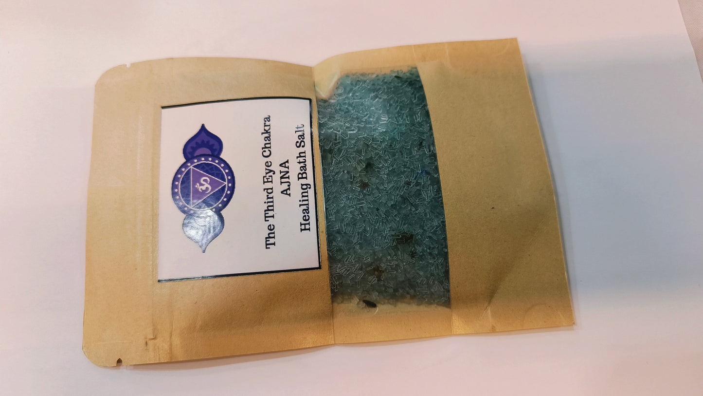 Third eye chakra healing bath salts