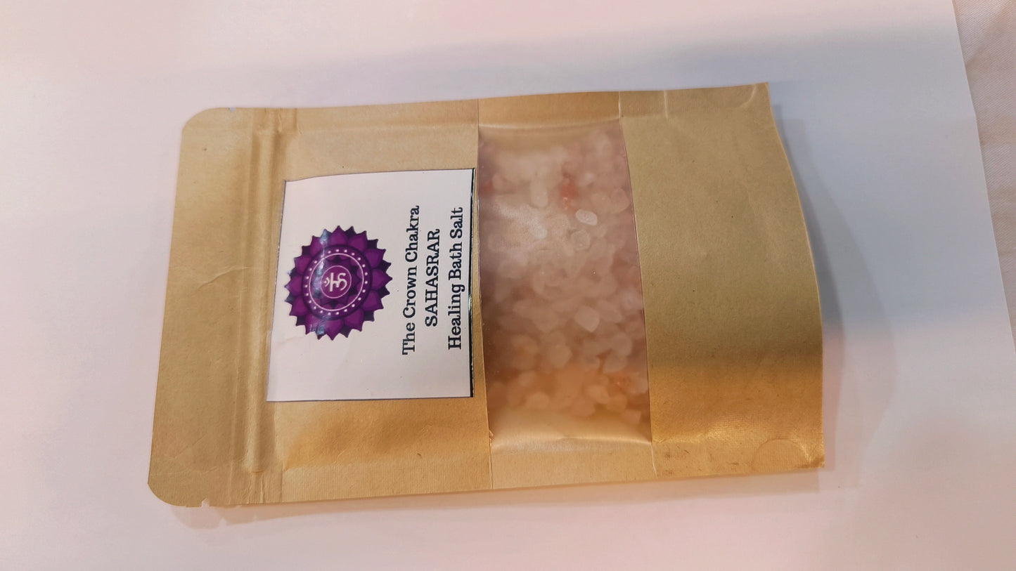 Crown chakra healing bath salts